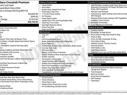 Used 2020 Subaru Crosstrek 2.0i Premium image 21