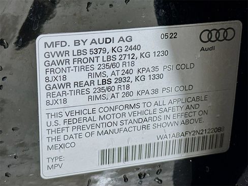 Used 2022 Audi Q5 2.0T Premium w/ Convenience Package image 33