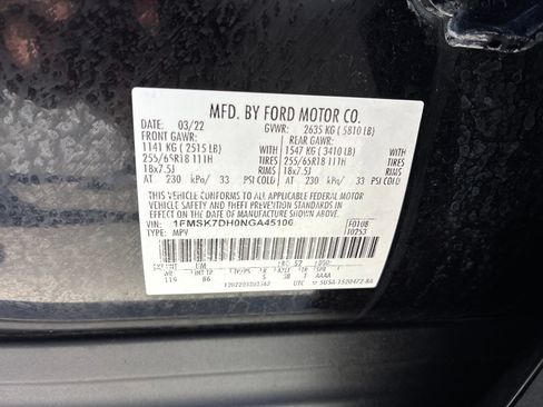 Used 2022 Ford Explorer XLT RWD image 40