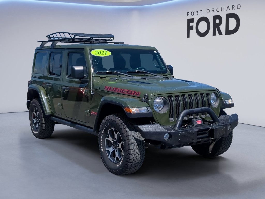 Used 2021 Jeep Wrangler Unlimited Rubicon w/ Uconnect 4C Nav & Sound Group AWD/4WD image 9