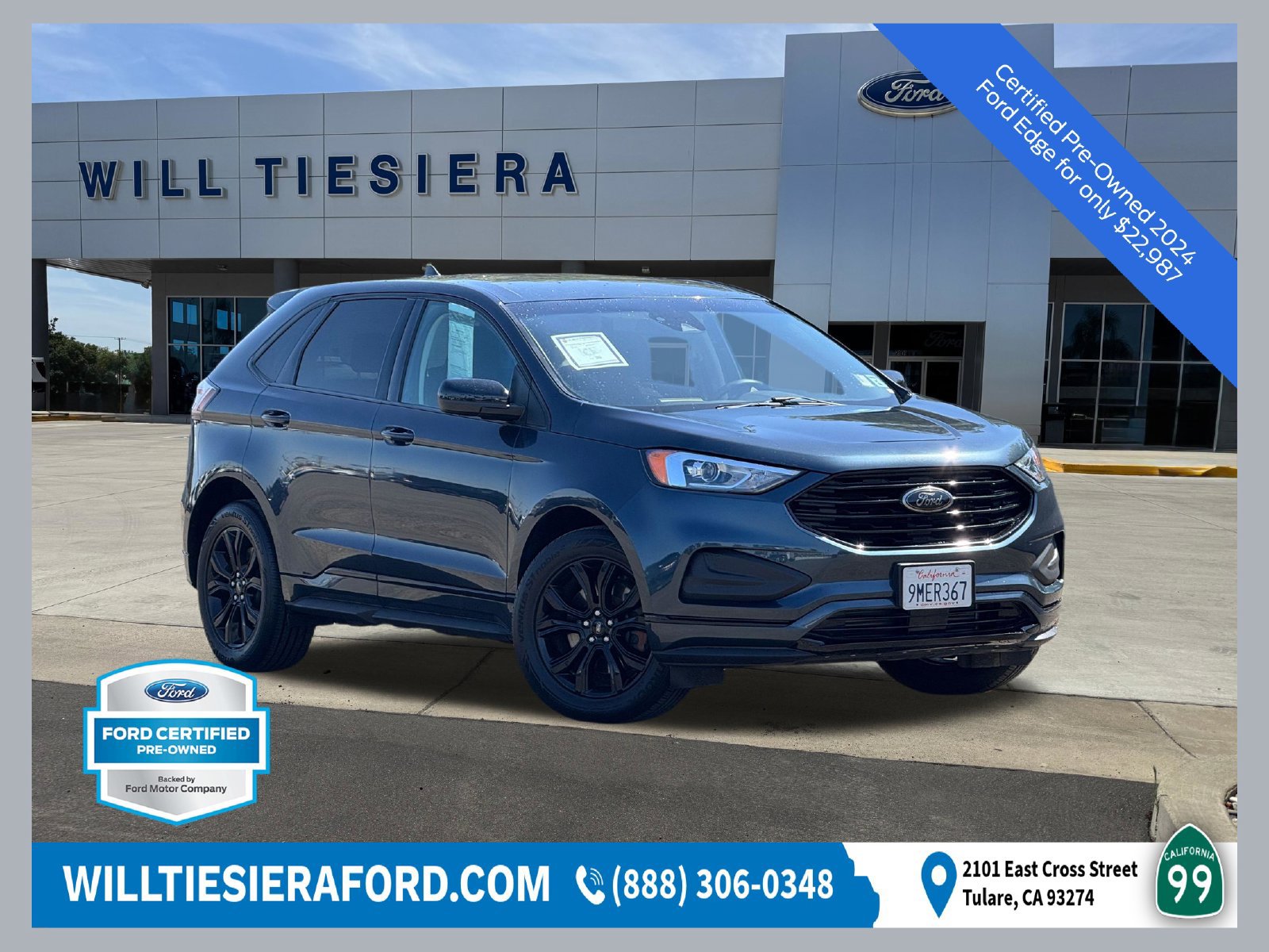 Used 2024 Ford Edge SE w/ Black Appearance Package AWD/4WD 360° Tour