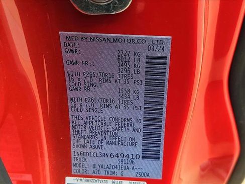 Used 2024 Nissan Frontier S w/ Technology Package image 16