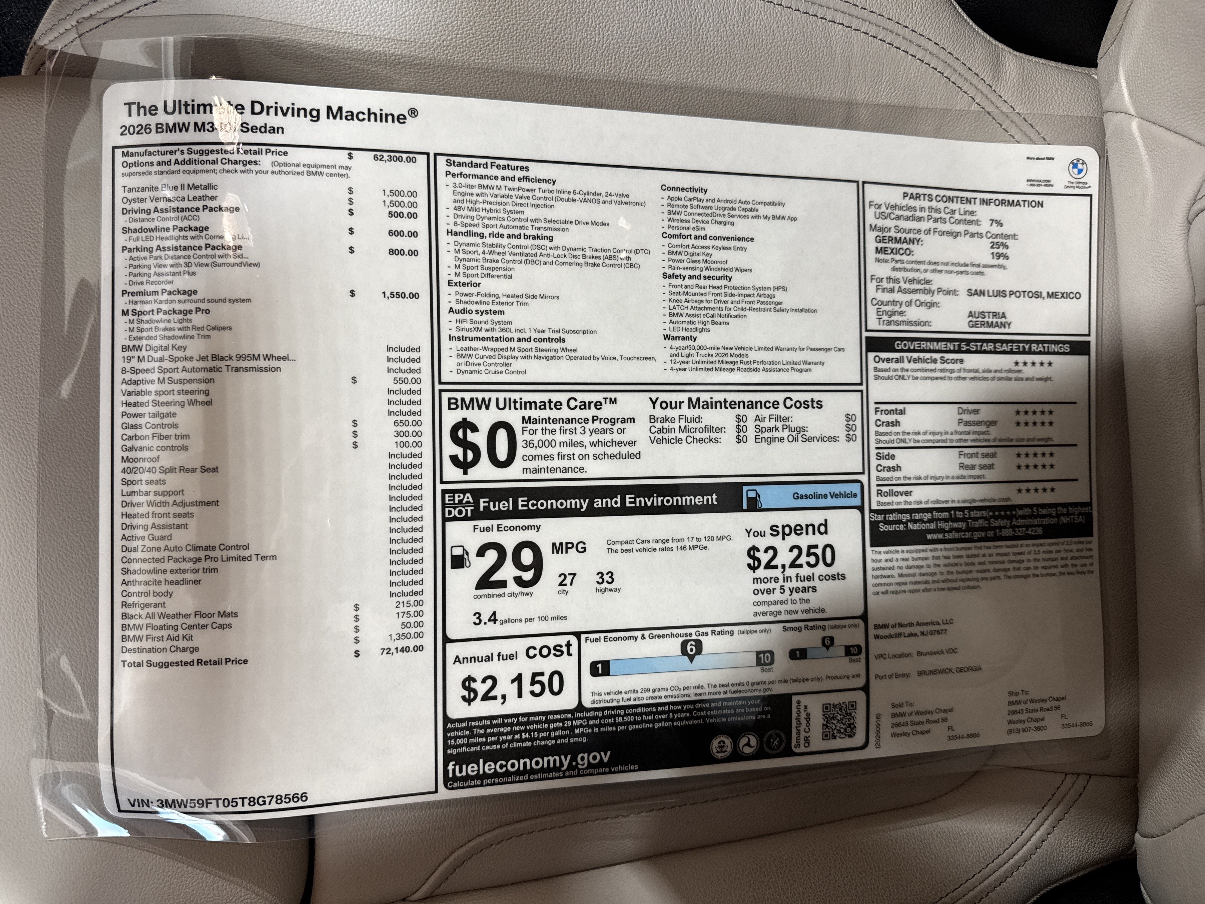 New 2026 BMW M340i w/ Premium Package RWD image 26