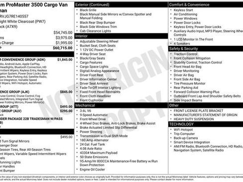 Used 2024 RAM ProMaster 3500 w/ Premium Convenience Group image 25