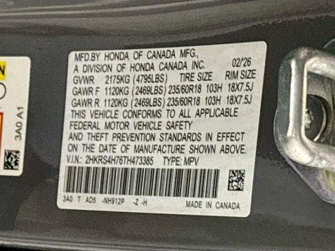 New 2026 Honda CR-V EX-L image 25