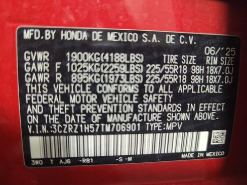 Certified 2026 Honda HR-V Sport image 25