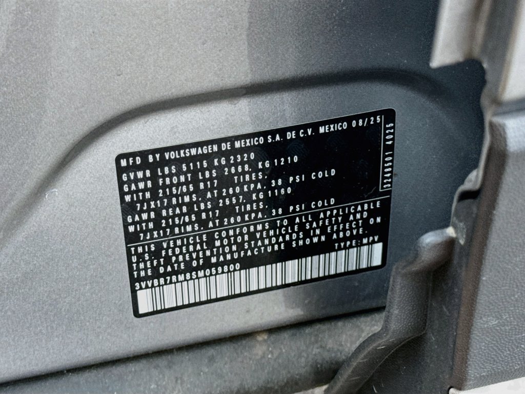 Certified 2025 Volkswagen Tiguan S AWD/4WD image 32