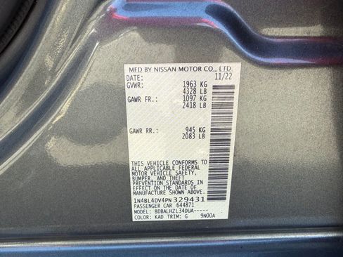 Used 2023 Nissan Altima 2.5 SV FWD image 23