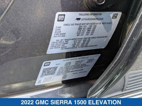 Used 2022 GMC Sierra 1500 Elevation image 39