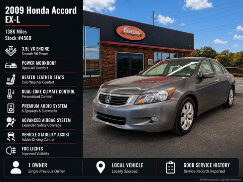 Used 2009 Honda Accord EX-L image 2