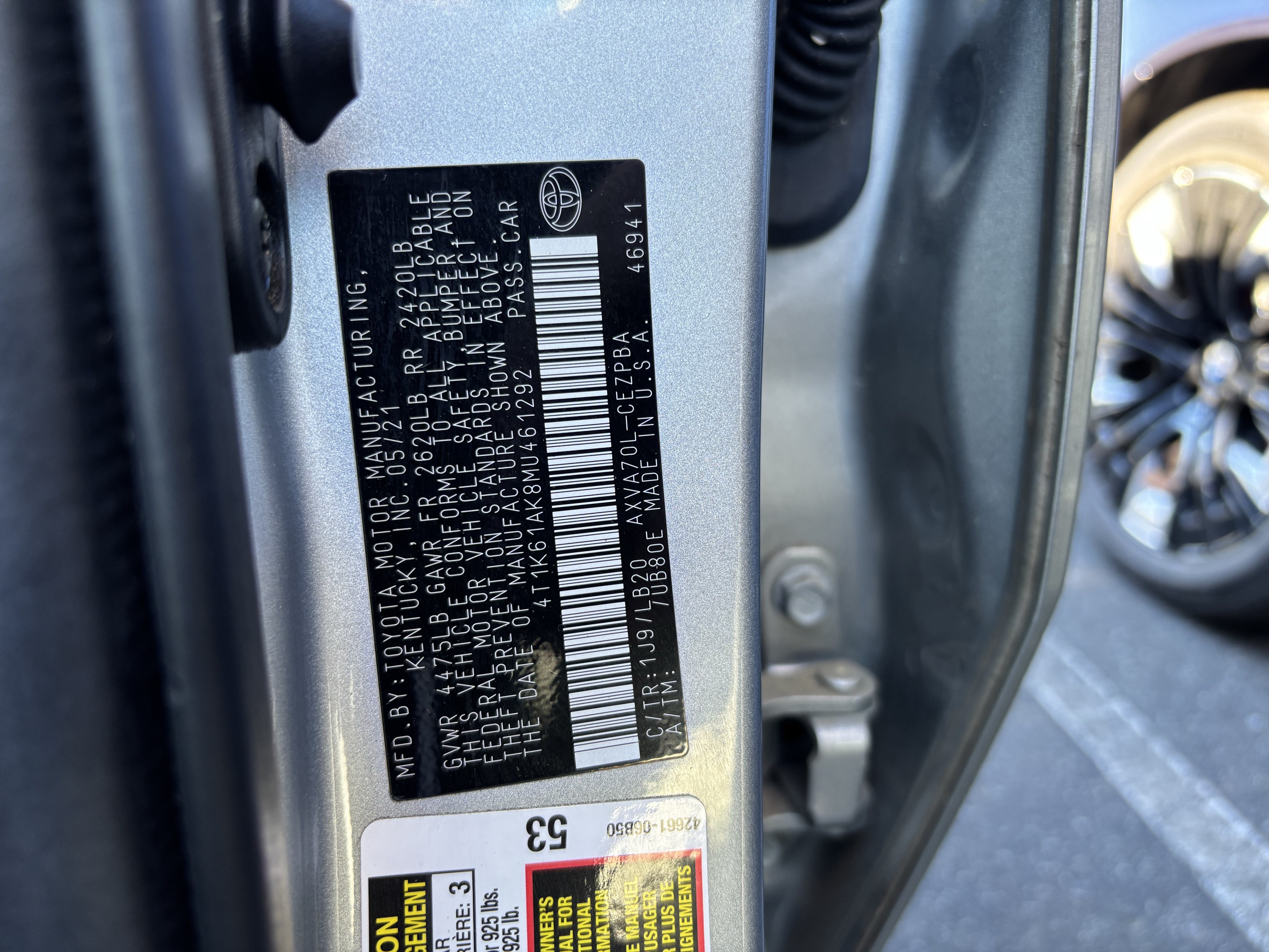 Used 2021 Toyota Camry XSE FWD image 37