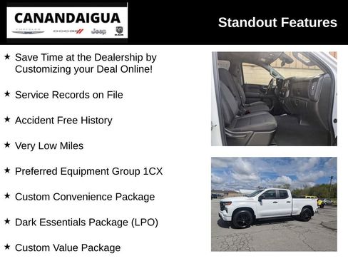 Used 2023 Chevrolet Silverado 1500 Custom w/ LPO, Dark Essentials Package AWD/4WD image 8