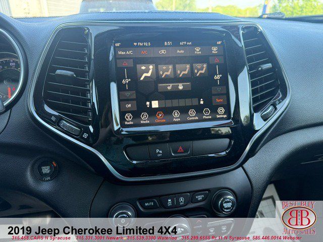 Used 2019 Jeep Cherokee Limited AWD/4WD image 16