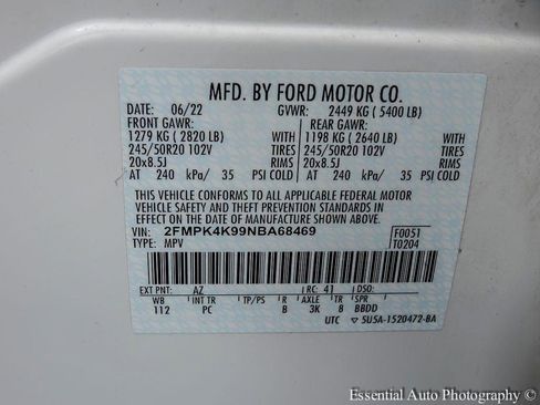 Used 2022 Ford Edge Titanium w/ Equipment Group 301A AWD/4WD image 31