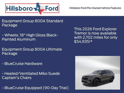 Used 2026 Ford Explorer Tremor w/ Tremor Ultimate Package AWD/4WD image 9