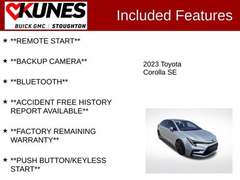 Used 2023 Toyota Corolla SE image 2