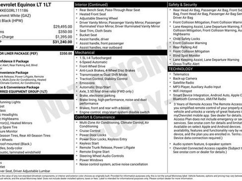 Used 2024 Chevrolet Equinox LT w/ LPO, Floor Liner Package FWD image 2