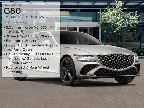 New 2026 Genesis G80 3.5T Sport Prestige image 3