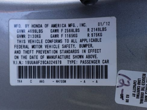 Used 2012 Acura TL 3.5 image 38