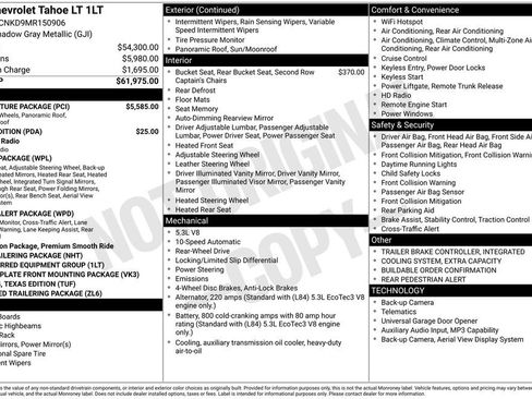 Used 2021 Chevrolet Tahoe LT w/ LT Signature Package RWD image 44