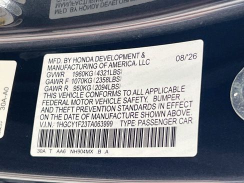 New 2026 Honda Accord LX image 27
