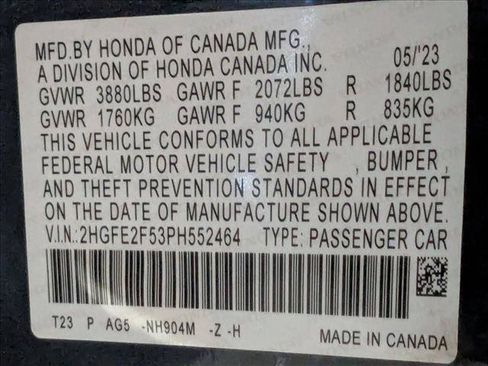 Used 2023 Honda Civic Sport image 23