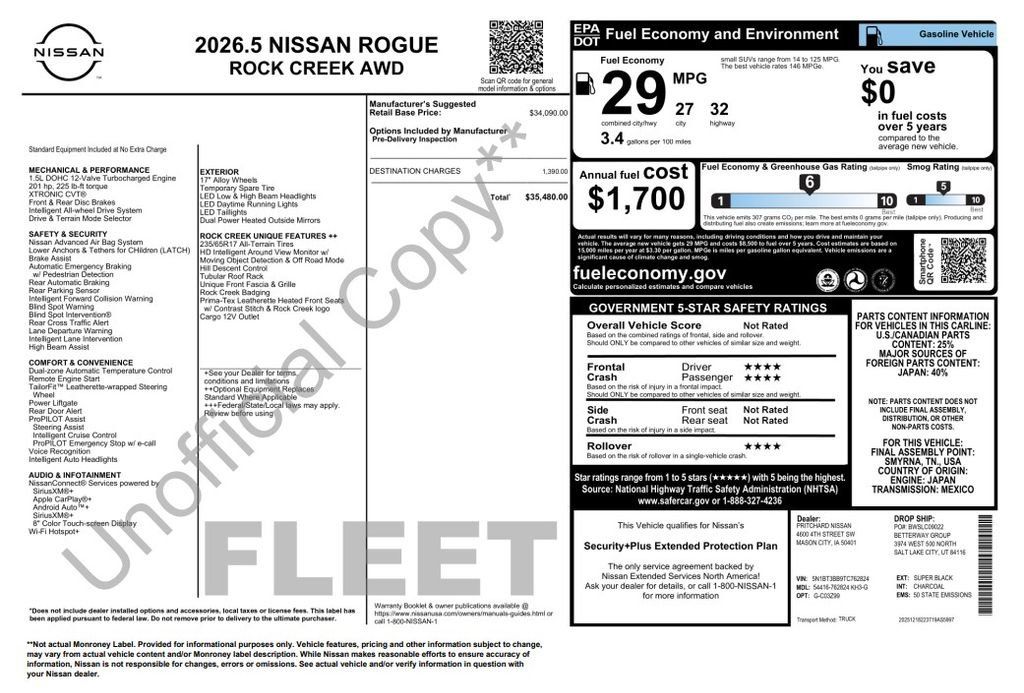 Used 2026 Nissan Rogue SV AWD/4WD image 3