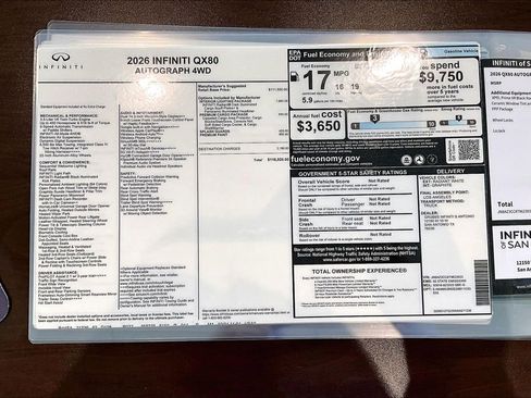 New 2026 INFINITI QX80 Autograph AWD/4WD image 41