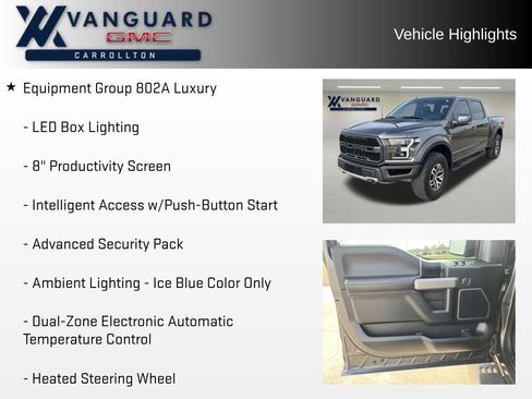 Used 2018 Ford F150 Raptor w/ Equipment Group 802A Luxury image 16