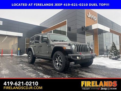 Used 2021 Jeep Wrangler Unlimited Rubicon w/ LED Lighting Group image 1