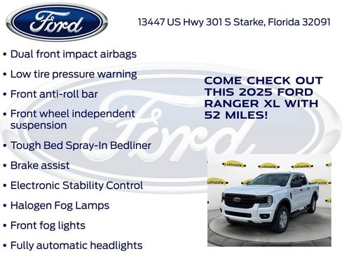 New 2025 Ford Ranger XL w/ Trailer Tow Package image 25