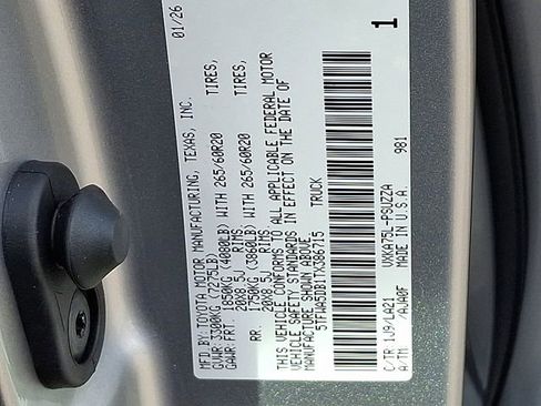 New 2026 Toyota Tundra Platinum AWD/4WD image 24