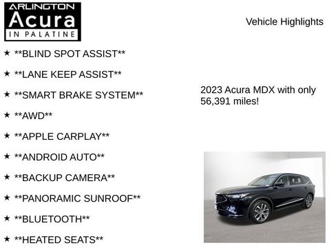 Used 2023 Acura MDX SH-AWD w/ Technology Package image 7
