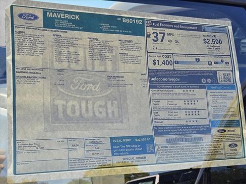 New 2025 Ford Maverick XL w/ Equipment Group 101A image 18