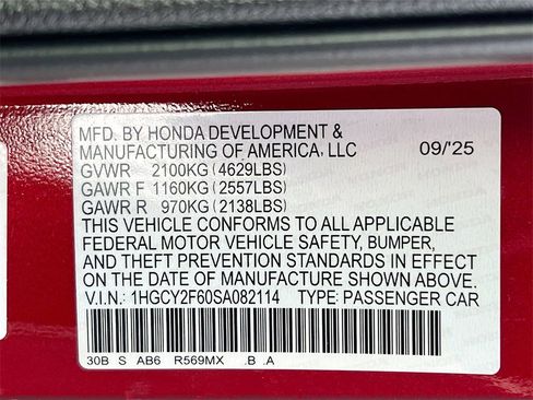 New 2025 Honda Accord EX-L image 33