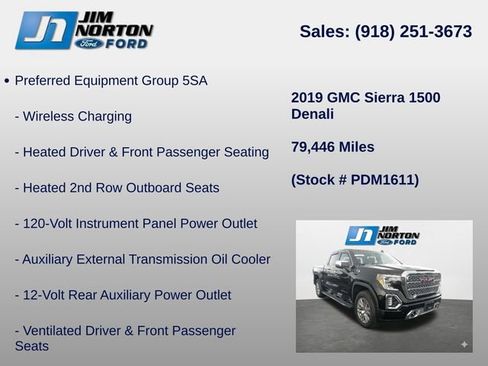 Used 2019 GMC Sierra 1500 Denali AWD/4WD image 16