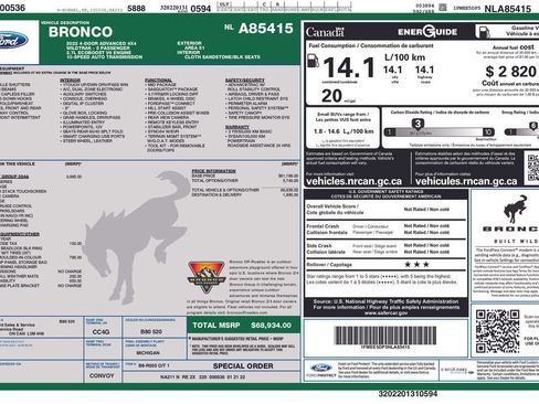 Used 2022 Ford Bronco Wildtrak AWD/4WD image 8