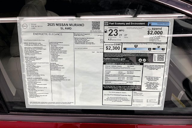 New 2025 Nissan Murano SL AWD/4WD image 41