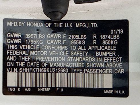 Used 2019 Honda Civic EX image 19