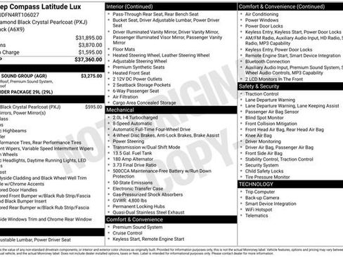 New 2024 Jeep Compass Latitude w/ Sun and Sound Group image 15
