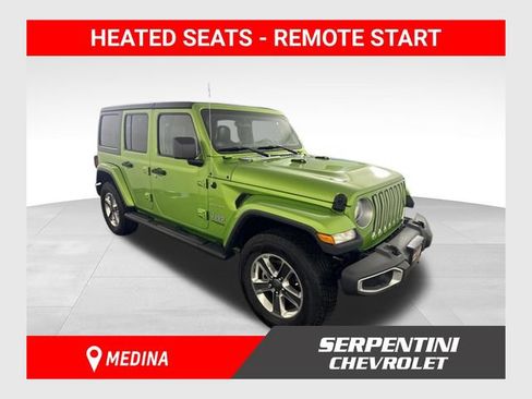 Used 2018 Jeep Wrangler Unlimited Sahara w/ Cold Weather Group AWD/4WD image 1