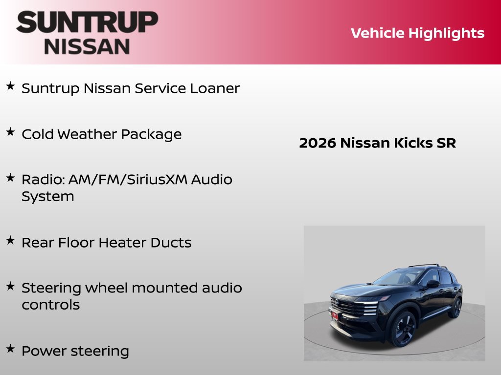 Certified 2026 Nissan Kicks SR w/ Cold Weather Package AWD/4WD image 8