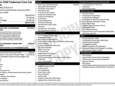 New 2026 RAM 3500 Tradesman image 26
