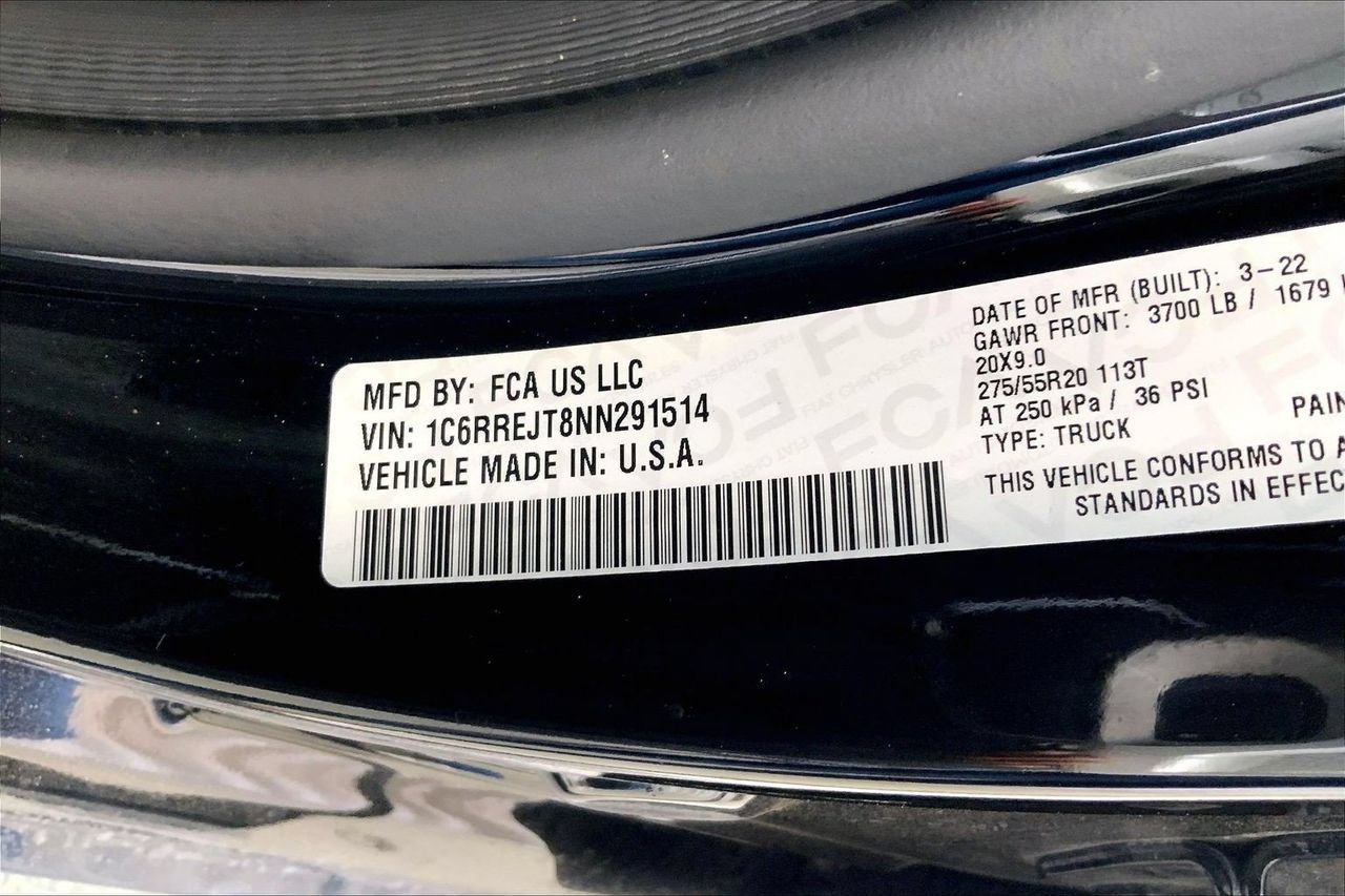 Used 2022 RAM 1500 Laramie w/ Laramie Southwest Edition RWD image 8