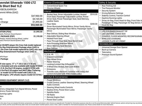 Used 2018 Chevrolet Silverado 1500 LTZ w/ Texas Edition image 7