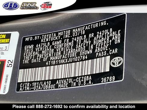 Used 2018 Toyota Camry XLE image 19