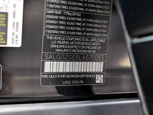Used 2020 Land Rover Range Rover HSE AWD/4WD image 82