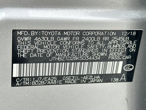 Used 2019 Lexus IS 350 F Sport w/ F Sport Package RWD image 19