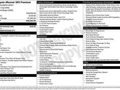 Used 2023 Toyota 4Runner SR5 Premium w/ Moonroof Package image 10