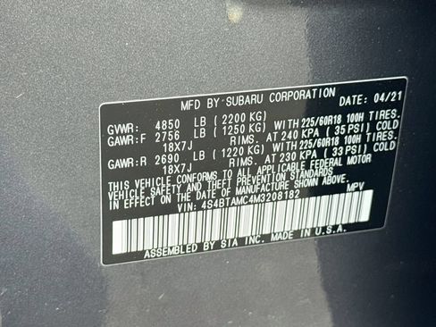 Certified 2021 Subaru Outback Limited w/ Popular Package #2 AWD/4WD image 30